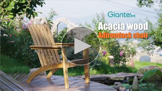 Amazon.com : Giantex Adirondack Chair Acacia Wood Outdoor